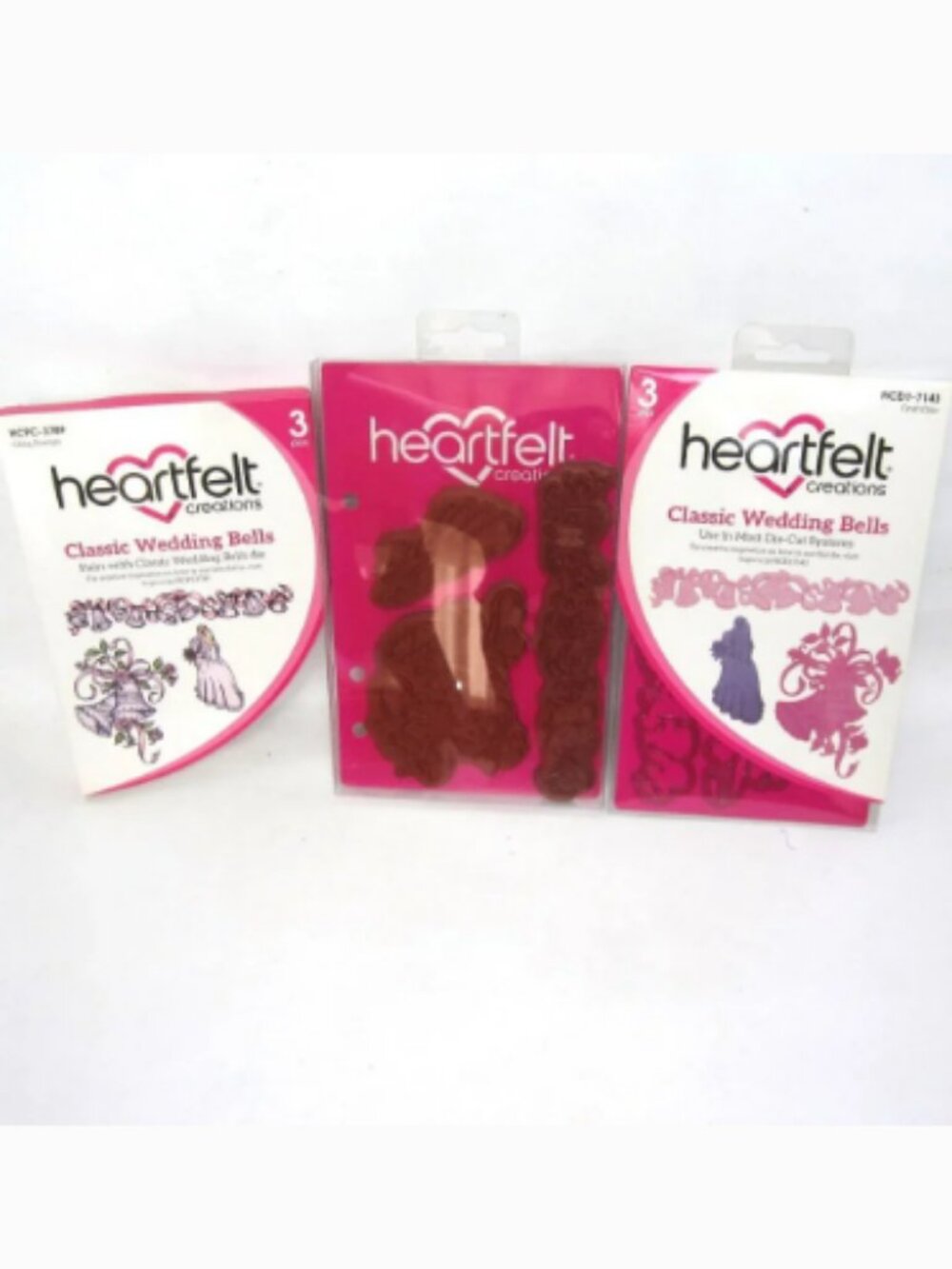 Heartfelt Creations New Classic Wedding Bells Craft Dies & Cling Stamps